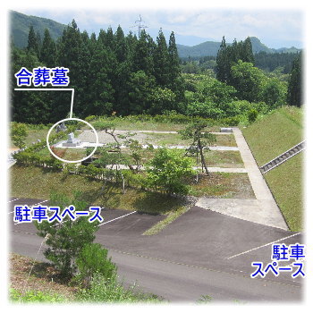 合葬墓：上横から